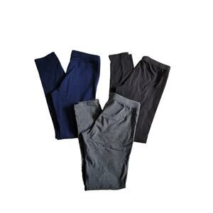 Member's Mark 3 Pack Girls Favorite Legging 10/12 Black Blue Gray